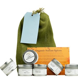 Italian food spices gift bag